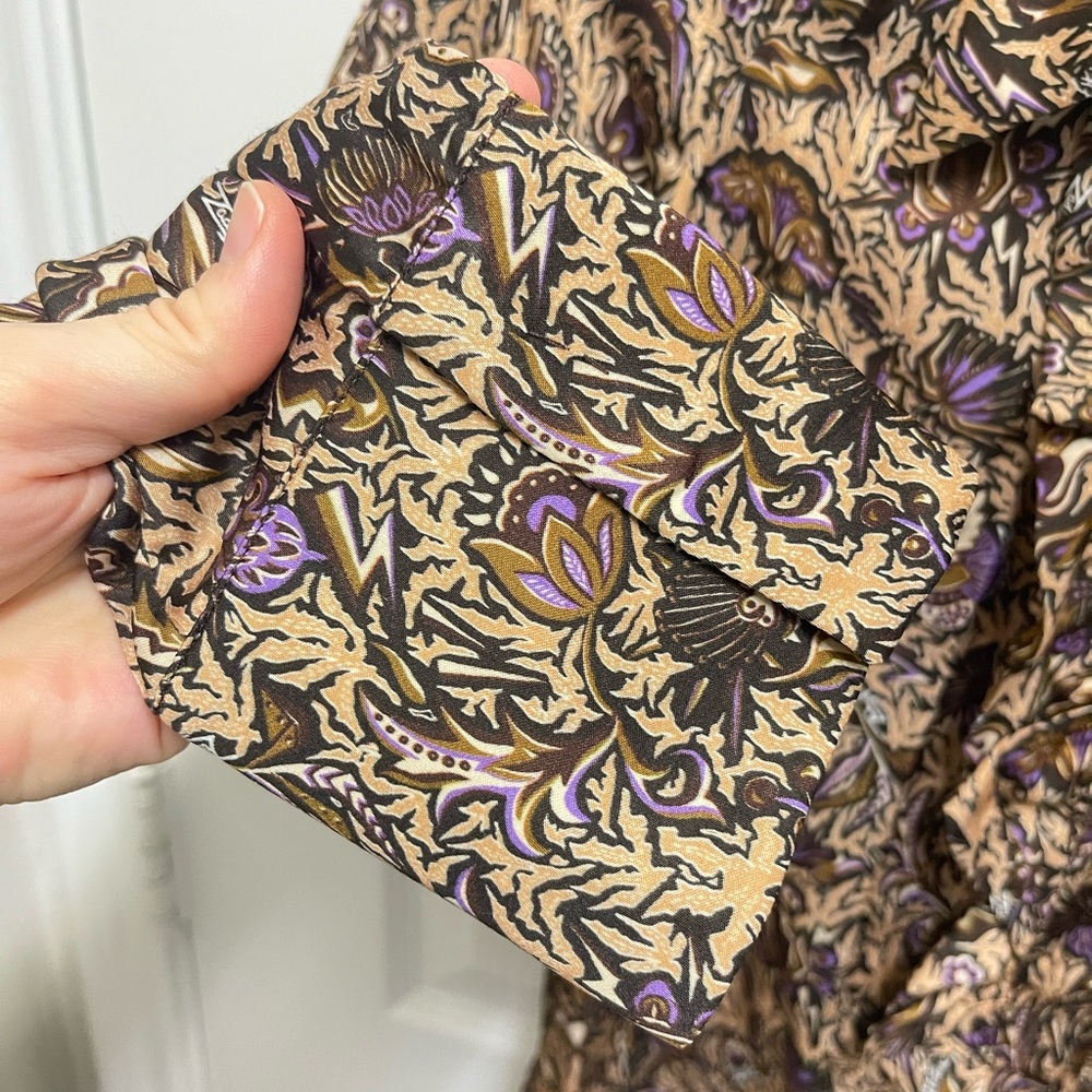 Zadig & Voltaire Pattern Button Down Blouse - image 4